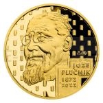 Tschechien & Slowakei Gold Half-Ounce Medal Joe Plenik - Proof Nr. 11