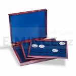 Coin Etuis & Boxes  Presentation Case VOLTERRA TRIO de Luxe, each for 20 Coins in capsules up to 41 mm Ø Presentat