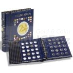 Coin Albums VISTA Coin Album for 2-Euro coins (4 neutral sheets), incl. slipcase, blue 