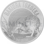Tmata 2017 - Nov Zland 1 $ Kiwi stbrn mince - PL