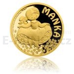 esko a Slovensko 2017 - Niue 5 NZD Zlat mince Manka - proof