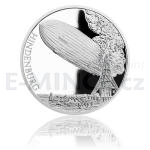 Niue 2017 - Niue 1 NZD Stbrn mince Stolet ltn - Zkza vzducholodi Hindenburg - proof