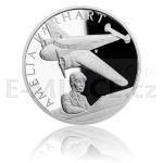 esk mincovna 2017 2017 - Niue 1 NZD Stbrn mince Stolet ltn - Amelia Earhartov - proof