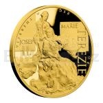 Niue 2017 - Niue 100 NZD Zlat dvouuncov mince Marie Terezie a Josef II. - proof