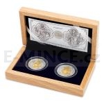 Apostel und Heilige 2017 - Niue 2 NZD Set of Two Silver Coins Reliquary of St. Maurus - Proof