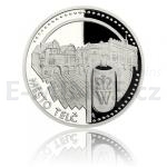 Czech & Slovak 2019 - Niue 50 NZD Platinum One-Ounce Coin UNESCO - Tel - Historical Center - Proof