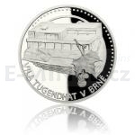 esko a Slovensko 2019 - Niue 50 NZD Platinov uncov mince UNESCO - Brno - vila Tugendhat - proof