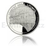 Czech Mint 2018 Platinum one-ounce coin UNESCO - Litomyl - Gardens and castle - proof