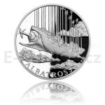 Czech Mint 2018 Silver coin Fantastic World of Jules Verne - Airship Albatross - proof