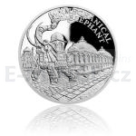 Czech & Slovak Silver coin Fantastic World of Jules Verne - Steam-powered mechanical Elephant - proof