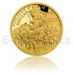 Czech Mint 2018 Gold coin War year 1943 - Warsaw Ghetto Uprising - proof