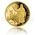 Czech Mint 2018 Gold coin Period of George of Podbrady - Diplomat of Peace - proof