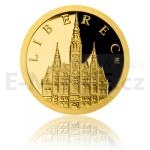 Czech & Slovak 2018 - Niue 5 NZD Gold Coin Liberec - Liberec Town Hall - Proof