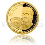 Czech Mint 2018 Gold Quarter-Ounce Coin Czech Tennis Legends - Petra Kvitov - Proof