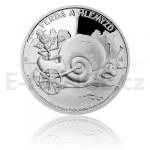 esko a Slovensko 2019 - Niue 1 NZD Stbrn mince Ferda a Hlem - proof