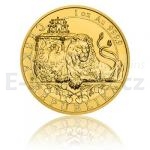 Czech & Slovak 2018 - Niue 50 NZD Gold 1 oz bullion Czech Lion 2018 - reverse proof
