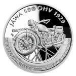 Niue 2019 - Niue 1 NZD Stbrn mince Na kolech - Motocykl Jawa - proof