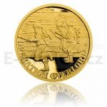 esk mincovna 2019 2019 - Niue 5 NZD Zlat mince Vlen rok 1944 - Operace Overlord - proof