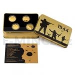 Niue 2019 - Niue 25 NZD Set of four Gold Coins War Year 1944 - Proof