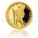 Tschechien & Slowakei 2019 - Niue 5 NZD Gold Coin Patrons - Saint Christopher - Proof