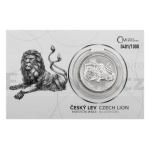 Czech & Slovak 2019 - Niue 2 NZD Silver 1 oz Bullion Coin Czech Lion Number 0033 - BU