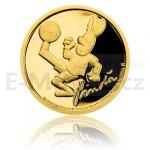 Czech & Slovak 2019 - Niue 5 NZD Gold Coin Ctyrlistek / Four Leaf Clover - Pinda - proof