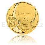 Zahrani 2019 - Niue 25 NZD Zlat pluncov mince E. A. Poe - proof