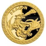 For Him 2020 - Niue 5 NZD Gold Coin Mythical Creatures - Dragon - proof
