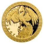 Czech & Slovak 2020 - Niue 5 NZD Gold Coin Mythical Creatures - Phoenix - Proof