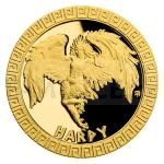 Niue 2020 - Niue 5 NZD Zlat mince Bjn tvorov - Harpyje - proof
