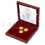 Czech & Slovak 2020 - Niue 10 NZD Set of Three Gold Coins St. Ludmila - Proof