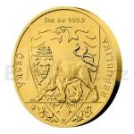 Gold 5 oz (155,5 g) 2020 - Niue 250 NZD Gold 5 Oz Bullion Coin Czech Lion - St.
