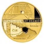 esko a Slovensko 2020 - Niue 10 NZD Zlat mince Rok 1920 - eskoslovensk hranice - proof