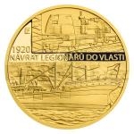Tschechien & Slowakei 2020 - Niue 10 NZD Gold Coin Year 1920 - Return of Legionnaires to Their Homeland - Proof