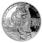 2021 - Niue 1 NZD Silver Coin The legend of King Arthur - Excalibur and Lady of the Lake - proof