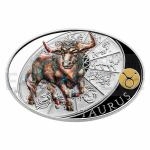Niue 2021 - NZD 1 Niue Stbrn mince Znamen zvrokruhu - Bk / Taurus  - proof