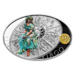 Drky 2021 - Niue 1 NZD Stbrn mince Znamen zvrokruhu - Panna / Virgo - proof