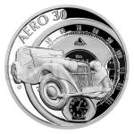 Dopravn prostedky 2021 - Niue 1 NZD Stbrn mince Na kolech - Osobn automobil Aero 30 - proof