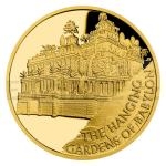 esk mincovna 2021 Zlat mince Sedm div starovkho svta - Visut zahrady Semiramidiny 1 oz - proof
