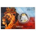 Niue 2021 - Niue 2 NZD Silver 1 Oz Bullion Coin Czech Lion Gold Plated Number - Proof