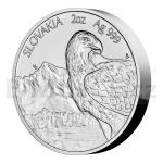 2021 - Niue 5 NZD Stbrn dvouuncov investin mince Orel / Orol - b.k. 