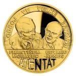 Historie 2022 - 10 NZD Niue Zlat mince Operace Anthropoid - Zahranin odboj - proof