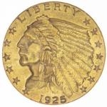 Historisch 1925 - USA 2,50 $ Indian Head
