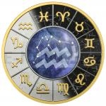Baby Gifts 2023 - Cameroon 500 CFA Magnified Zodiac Signs Aquarius - Proof