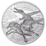 World Coins 2013 - Austria 20  Prehistoric Life Jurassic - Proof