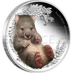 Animals and Plants 2013 - Australia 0,50 $ - Australian Bush Babies II: Wombat 1/2oz Silver - Proof