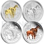 World Coins 2014 - Australia 1 $ - Year of the Horse Typeset Collection