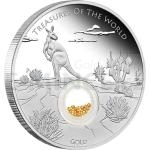 Schmucksteine und Kristalle 2014 - Australien 1 $ Schtze der Welt - Australien/Gold - PP