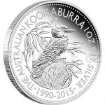 Weltmnzen 2015 - Australien 1 AUD World Money Fair 25 Jahre Kookaburra - Proof