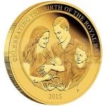World Coins 2015 - Australia 25 $ HRH Princess Charlotte 2015 1/4oz Gold Proof